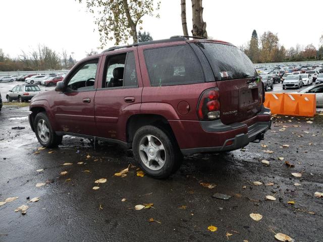 1GNDT13S152219497 - 2005 CHEVROLET TRAILBLAZE LS BURGUNDY photo 2