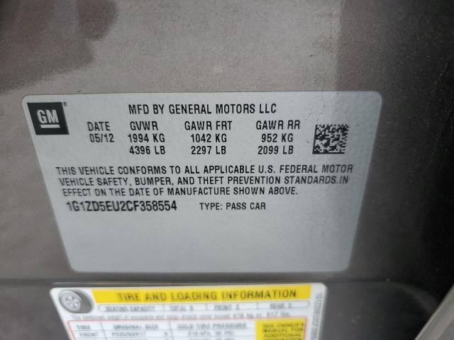 1G1ZD5EU2CF358554 - 2012 CHEVROLET MALIBU 2LT BROWN photo 12