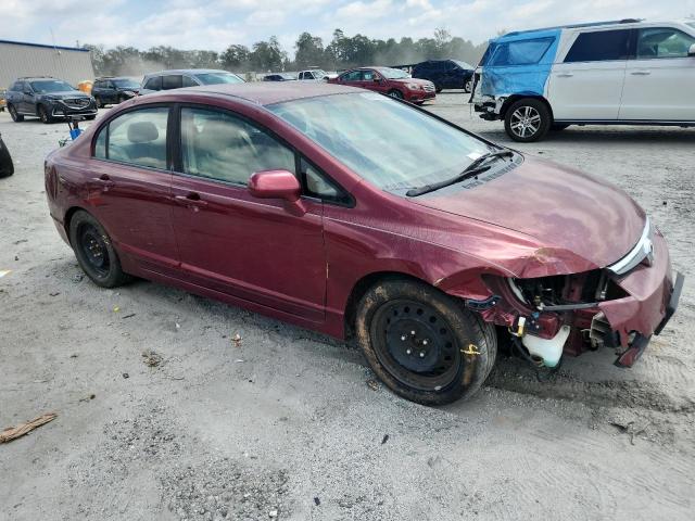 1HGFA16518L081442 - 2008 HONDA CIVIC LX MAROON photo 4