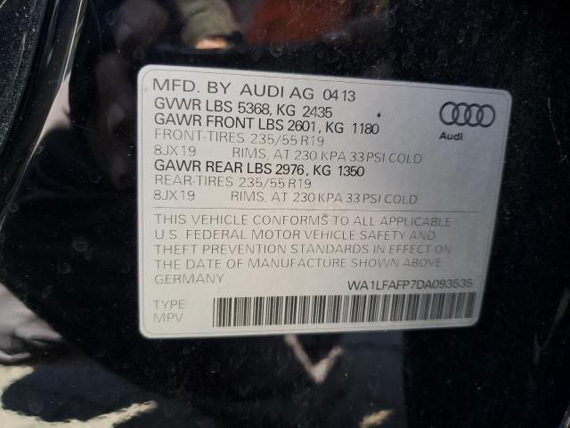 WA1LFAFP7DA093535 - 2013 AUDI Q5 PREMIUM PLUS Schwarz Foto 14