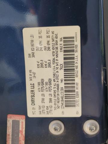 1D7HA18N48J131384 - 2008 DODGE RAM 1500 ST ლურჯი ფოტო 12