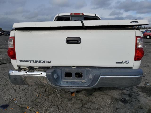 5TBRT341X6S475253 - 2006 TOYOTA TUNDRA ACCESS CAB SR5 WHITE photo 6