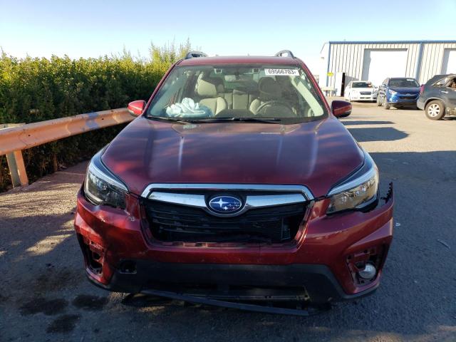 JF2SKAUC5MH537470 - 2021 SUBARU FORESTER LIMITED MAROON photo 5