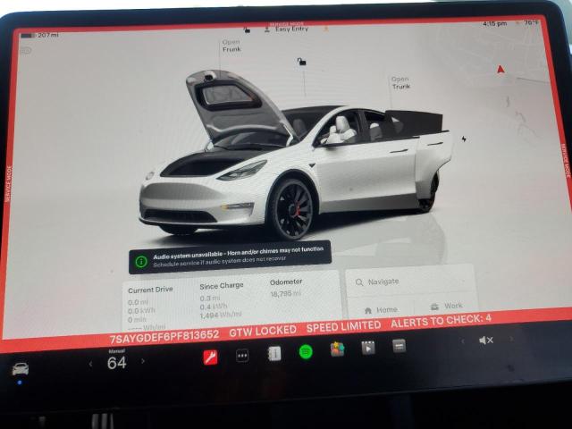 7SAYGDEF6PF813652 - 2023 TESLA MODEL Y 白色 照片 9