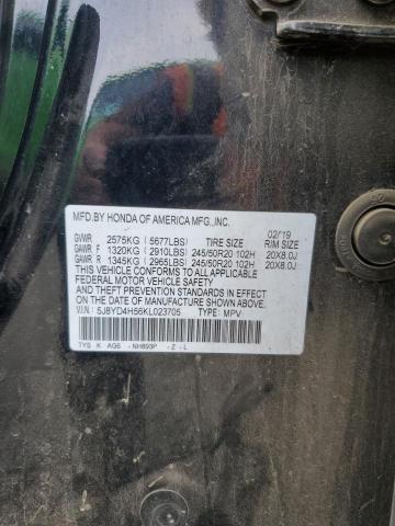 5J8YD4H56KL023705 - 2019 ACURA MDX TECHNOLOGY BLACK photo 13