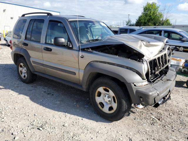 1J4GL48KX7W712858 - 2007 JEEP LIBERTY SPORT 金色 照片 4