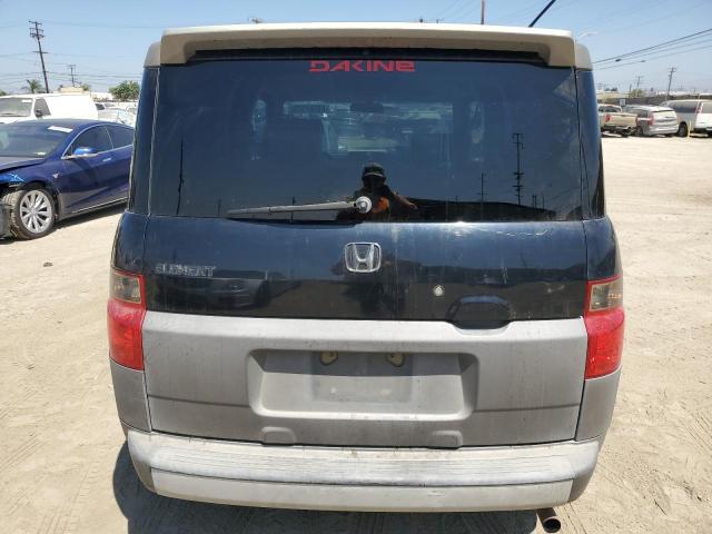 5J6YH28634L014554 - 2004 HONDA ELEMENT EX შავი ფოტო 6