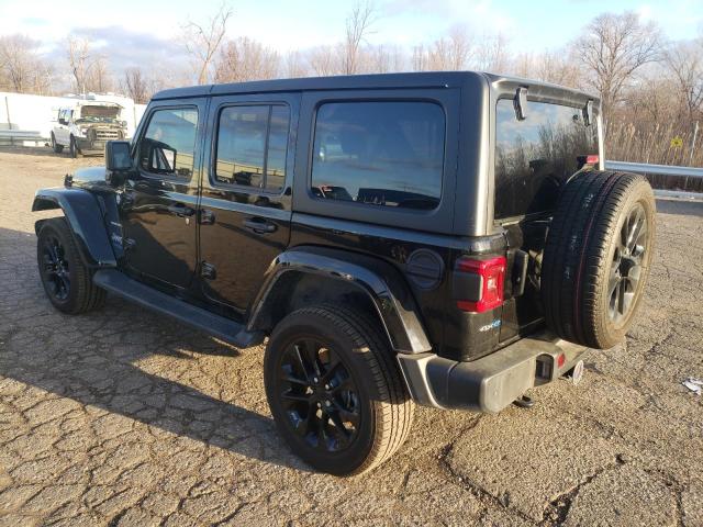 1C4JJXP68MW698929 - 2021 JEEP WRANGLER U SAHARA 4XE BLACK photo 2