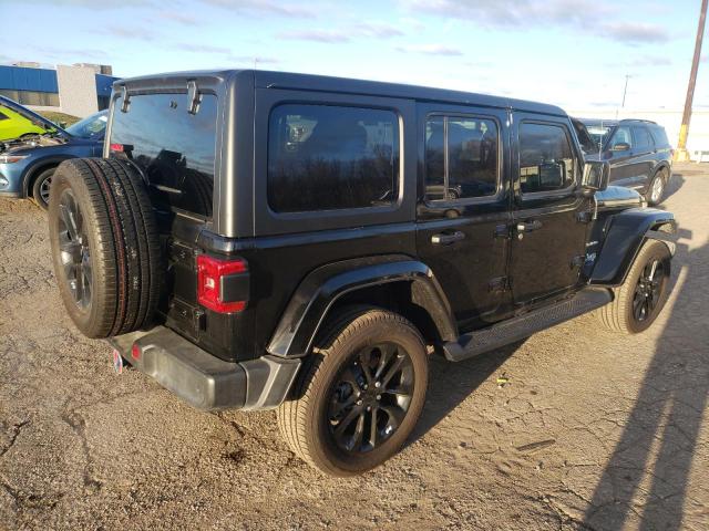 1C4JJXP68MW698929 - 2021 JEEP WRANGLER U SAHARA 4XE BLACK photo 3