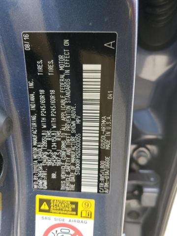 5TDKKRFH2GS503055 - 2016 TOYOTA HIGHLANDER XLE BLUE photo 12