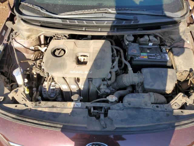 3KPFL4A76HE012077 - 2017 KIA FORTE LX MAROON photo 11