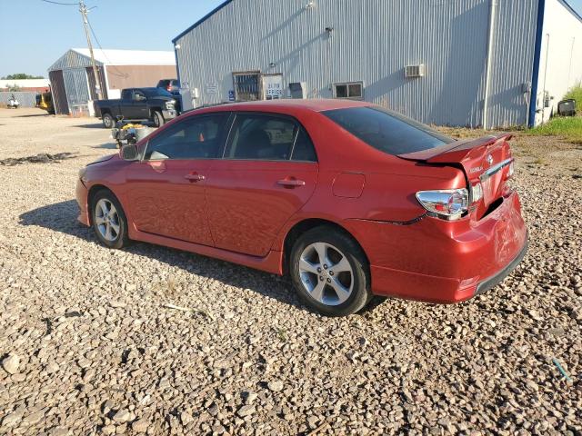 5YFBU4EE5CP070953 - 2012 TOYOTA COROLLA BASE أحمر صورة 2