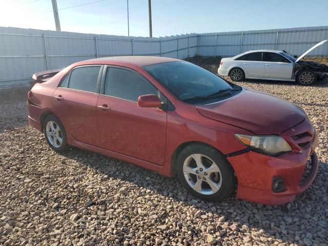 5YFBU4EE5CP070953 - 2012 TOYOTA COROLLA BASE أحمر صورة 4