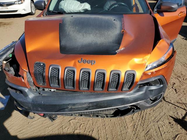 1C4PJMBS5FW502705 - 2015 JEEP CHEROKEE TRAILHAWK ORANGE photo 11