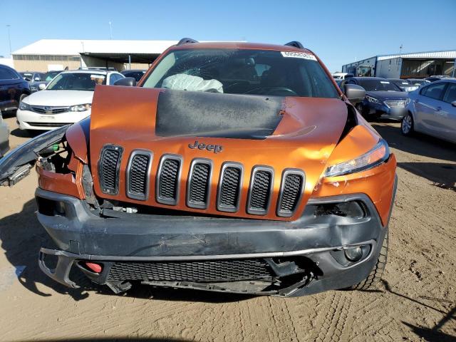 1C4PJMBS5FW502705 - 2015 JEEP CHEROKEE TRAILHAWK ORANGE photo 5