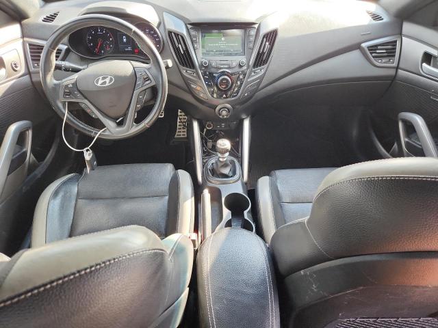 KMHTC6AE4GU291585 - 2016 HYUNDAI VELOSTER TURBO SILVER photo 8