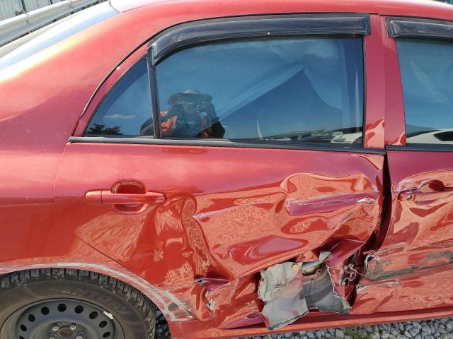 JTDBL40EX99046253 - 2009 TOYOTA COROLLA BASE Rojo foto 10