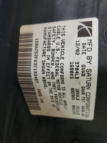 1G8AZ52F63Z132487 - 2003 SATURN ION LEVEL 2 蓝色 照片 13