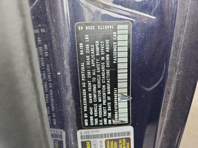 WVWBA71FX8V049741 - 2008 VOLKSWAGEN EOS TURBO ლურჯი ფოტო 12