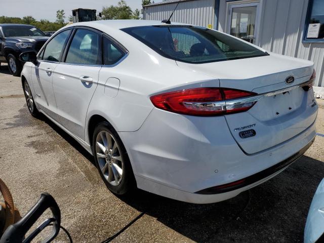 3FA6P0LUXHR323266 - 2017 FORD FUSION SE HYBRID WHITE photo 2