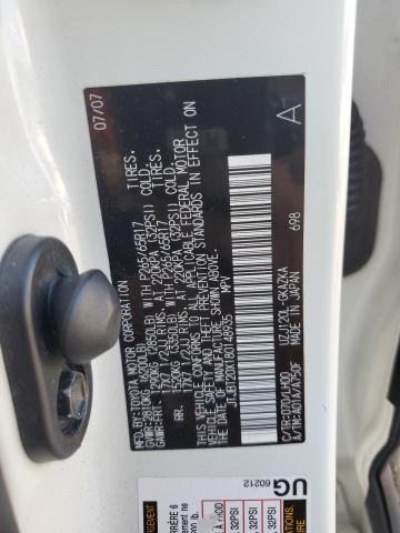 JTJBT20X180148935 - 2008 LEXUS GX 470 WHITE photo 13