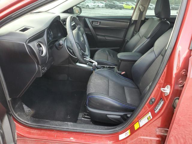 5YFBURHE8KP887308 - 2019 TOYOTA COROLLA L RED photo 7