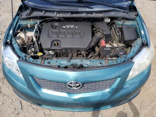 1NXBU4EE2AZ214129 - 2010 TOYOTA COROLLA BASE TURQUOISE photo 11