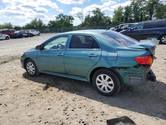 1NXBU4EE2AZ214129 - 2010 TOYOTA COROLLA BASE TURQUOISE photo 2