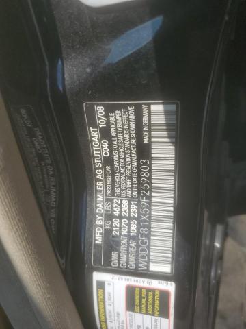 WDDGF81X59F259803 - 2009 MERCEDES-BENZ C 300 4MATIC BLACK photo 12