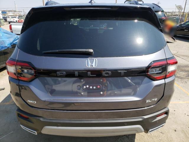 5FNYG1H82PB002651 - 2023 HONDA PILOT ELITE GRAY photo 6