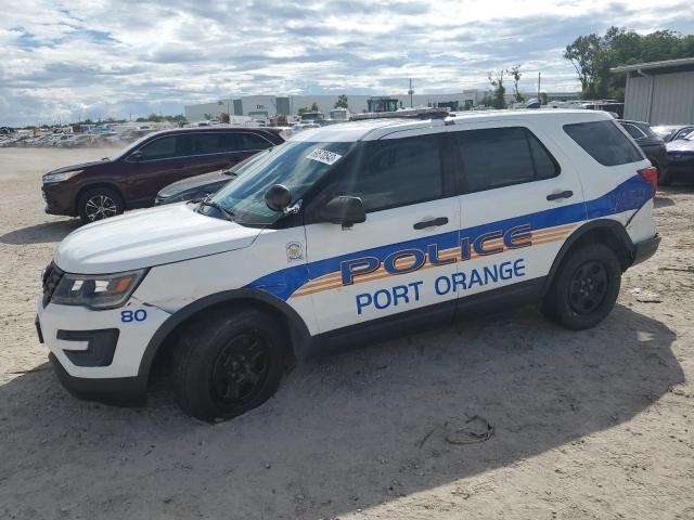 1FM5K8AR5JGA90522 - 2018 FORD EXPLORER POLICE INTERCEPTOR WHITE photo 1