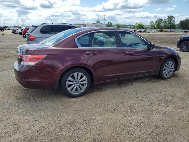 1HGCP2F80BA022788 - 2011 HONDA ACCORD EXL BURGUNDY photo 3