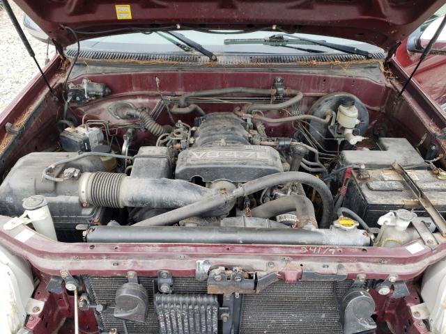 5TBBT44176S485147 - 2006 TOYOTA TUNDRA ACCESS CAB SR5 MAROON photo 11