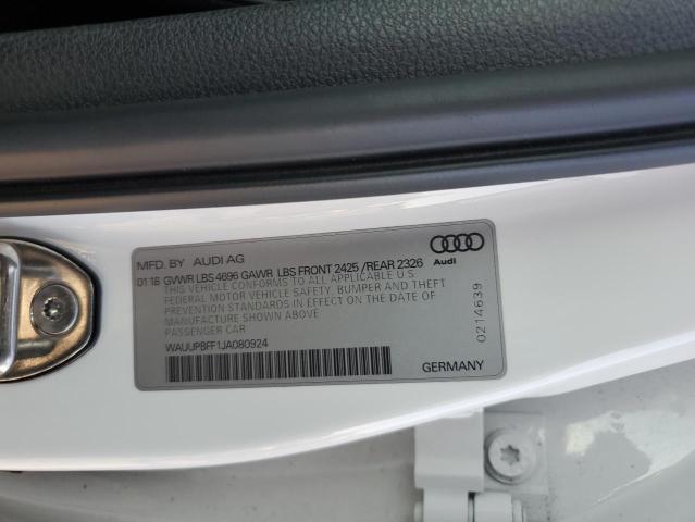 WAUUPBFF1JA080924 - 2018 AUDI A3 E-TRON PREMIUM WHITE photo 13