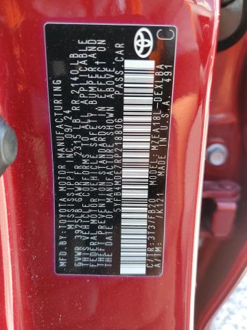 5YFB4MDE7RP218806 - 2024 TOYOTA COROLLA LE BURGUNDY photo 13