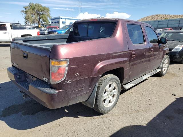 2HJYK16508H528100 - 2008 HONDA RIDGELINE RTL MAROON photo 3