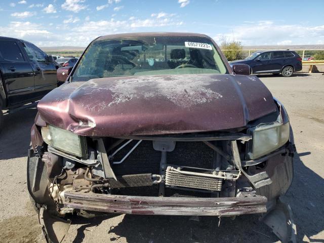 2HJYK16508H528100 - 2008 HONDA RIDGELINE RTL MAROON photo 5