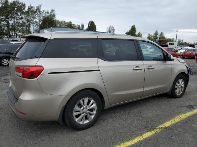 KNDMB5C10F6050402 - 2015 KIA SEDONA LX GOLD photo 3