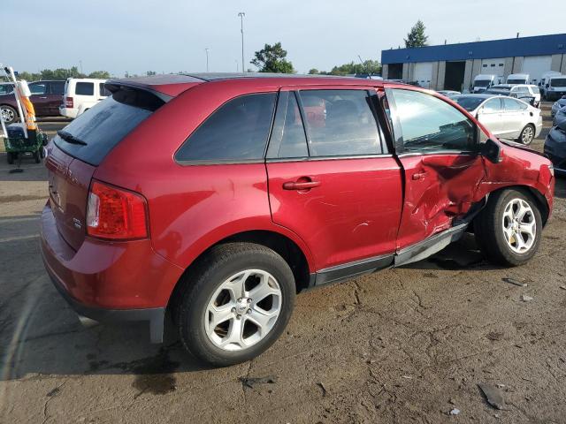 2FMDK4JC9DBB51527 - 2013 FORD EDGE SEL RED photo 3