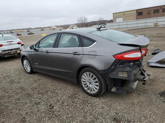 3FA6P0LU5DR199174 - 2013 FORD FUSION SE HYBRID BLUE photo 2