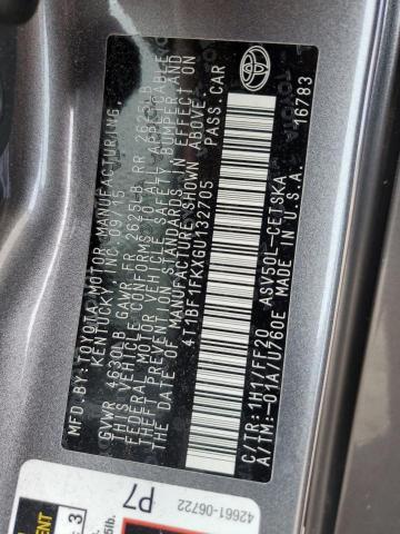 4T1BF1FKXGU132705 - 2016 TOYOTA CAMRY LE CHARCOAL photo 12