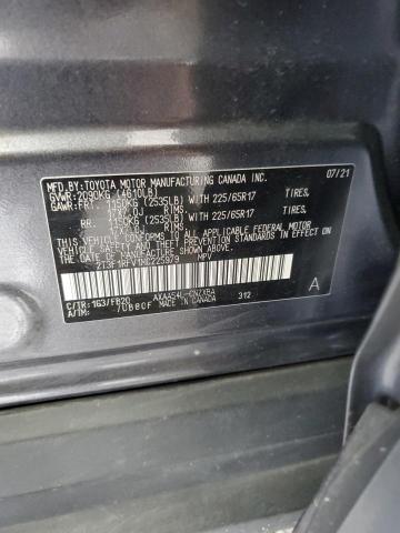 2T3F1RFV1MC225979 - 2021 TOYOTA RAV4 LE GRAY photo 14