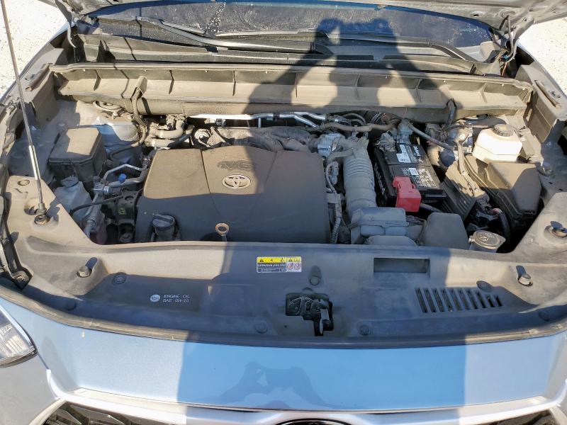 5TDGZRAH2MS042511 - 2021 TOYOTA HIGHLANDER XLE BLUE photo 12