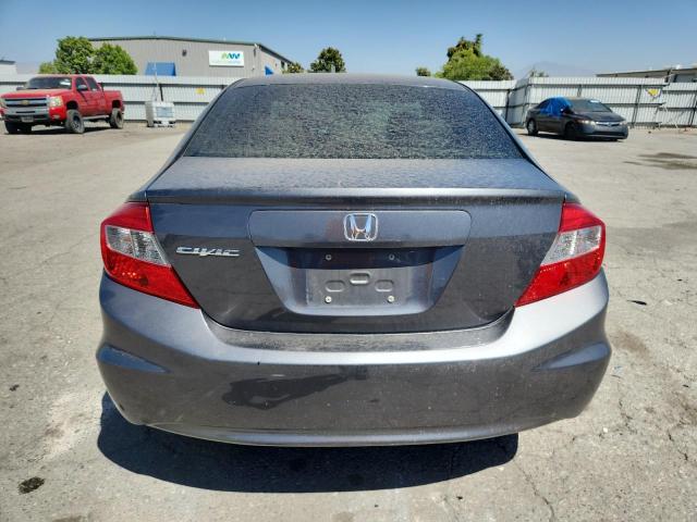 2HGFB2F59CH571958 - 2012 HONDA CIVIC LX GRAY photo 6