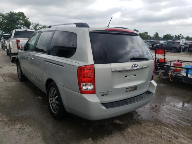 KNDMH4C74C6455820 - 2012 KIA SEDONA EX GRAY photo 3