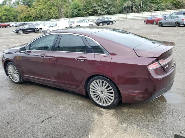 3LN6L5MU1HR607902 - 2017 LINCOLN MKZ HYBRID RESERVE BURGUNDY photo 2