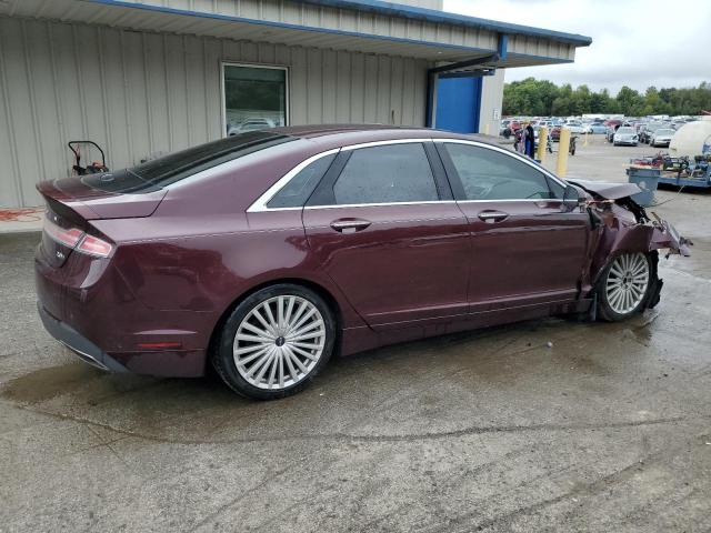 3LN6L5MU1HR607902 - 2017 LINCOLN MKZ HYBRID RESERVE BURGUNDY photo 3