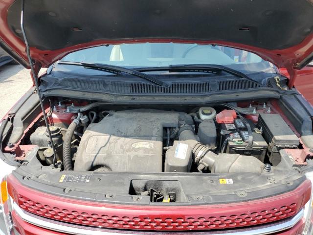 1FM5K8F86FGB23485 - 2015 FORD EXPLORER LIMITED BURGUNDY photo 12