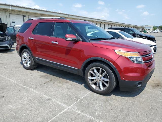 1FM5K8F86FGB23485 - 2015 FORD EXPLORER LIMITED BURGUNDY photo 4
