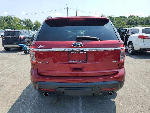 1FM5K8F86FGB23485 - 2015 FORD EXPLORER LIMITED BURGUNDY photo 6